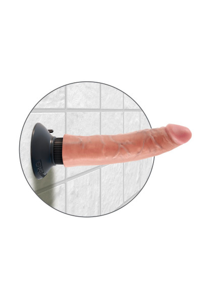 Вибромассажер телесного цвета 7 Vibrating Cock - 20 см. Вибромассажер телесного цвета 7 Vibrating Cock - 20 см.