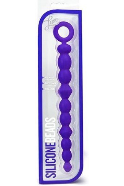 Синяя силиконовая анальная цепочка SILICONE BEADS INDIGO - 24,6 см. Синяя силиконовая анальная цепочка SILICONE BEADS INDIGO - 24,6 см.
