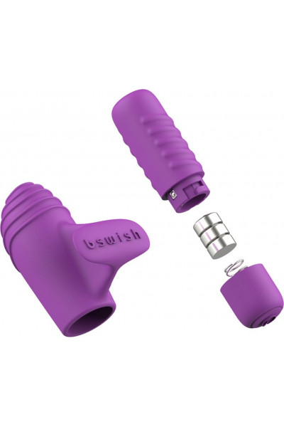 Фиолетовый вибростимулятор на пальчик Bteased Basic Finger Vibrator Фиолетовый вибростимулятор на пальчик Bteased Basic Finger Vibrator