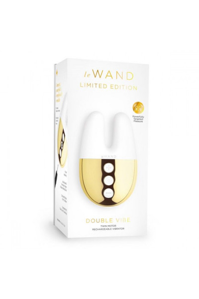 Белый вибратор с ушками Le Wand Double Vibe Белый вибратор с ушками Le Wand Double Vibe