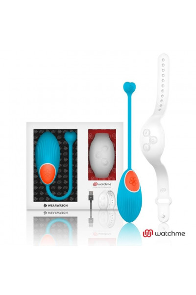 Голубое виброяйцо с белым пультом-часами Wearwatch Egg Wireless Watchme Голубое виброяйцо с белым пультом-часами Wearwatch Egg Wireless Watchme