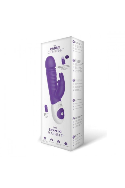 Фиолетовый вибратор-кролик The Sonic Rabbit - 22 см. Фиолетовый вибратор-кролик The Sonic Rabbit - 22 см.
