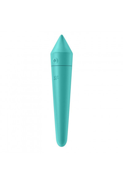 Бирюзовый мини-вибратор Ultra Power Bullet 8 Бирюзовый мини-вибратор Ultra Power Bullet 8