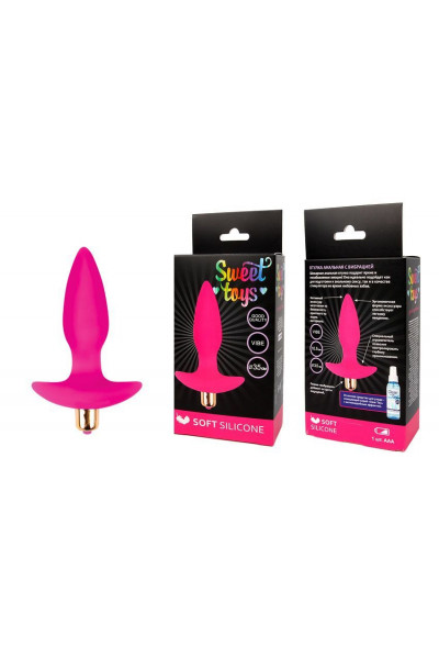 Розовая коническая анальная пробка Sweet Toys - 10,5 см. Розовая коническая анальная пробка Sweet Toys - 10,5 см.