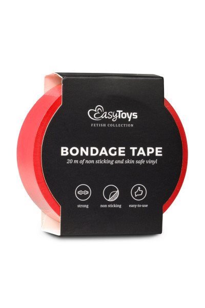 Красная лента для бондажа Easytoys Bondage Tape - 20 м. Красная лента для бондажа Easytoys Bondage Tape - 20 м.