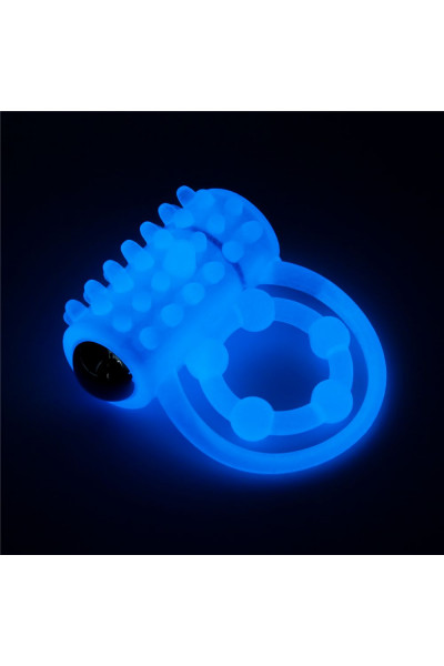 Голубое, светящееся в темноте виброкольцо Lumino Play Vibrating Penis Ring Голубое, светящееся в темноте виброкольцо Lumino Play Vibrating Penis Ring
