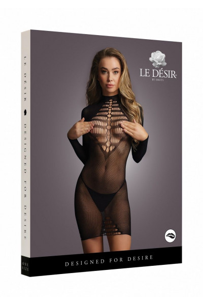 Платье с длинными рукавами Long Sleeve Fishnet Dress Платье с длинными рукавами Long Sleeve Fishnet Dress