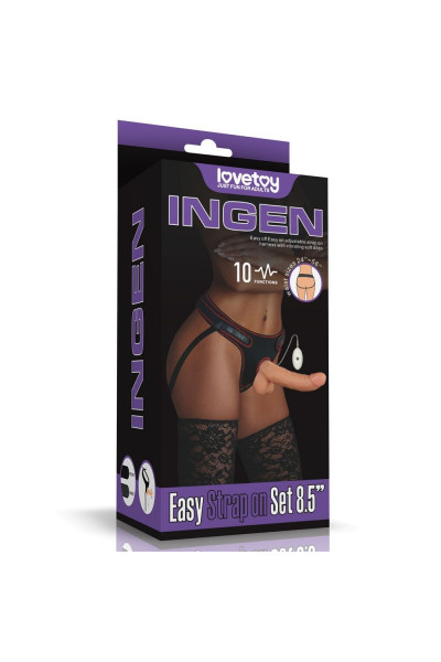 Женский страпон с вибрацией Vibrating Easy Strapon Set 8.5 - 21,5 см. Женский страпон с вибрацией Vibrating Easy Strapon Set 8.5 - 21,5 см.