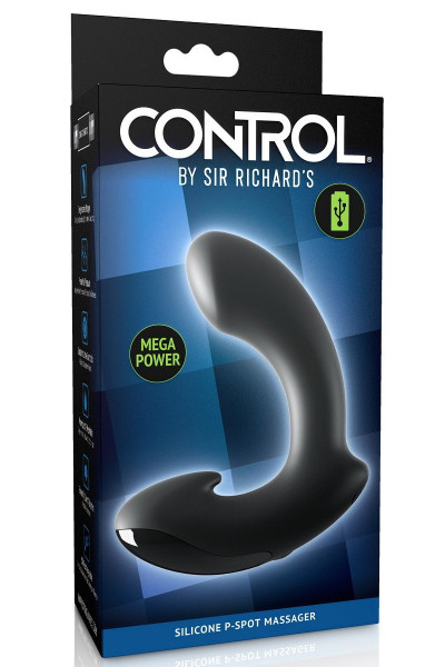 Черный вибромассажер простаты Ultimate Silicone P-Spot Massager Черный вибромассажер простаты Ultimate Silicone P-Spot Massager