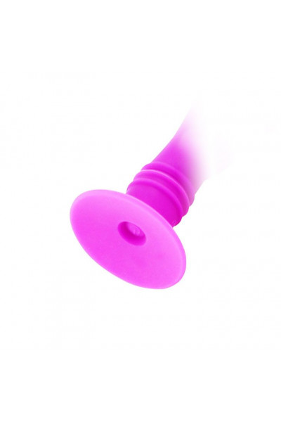 Лиловый анальный вибратор Twist на присоске - 12 см. Лиловый анальный вибратор Twist на присоске - 12 см.