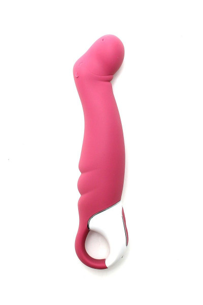 Вибратор Satisfyer Petting Hippo с загнутым кончиком - 22,9 см. Вибратор Satisfyer Petting Hippo с загнутым кончиком - 22,9 см.