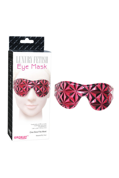 Красная маска на глаза с геометрическим узором Pyramid Eye Mask Красная маска на глаза с геометрическим узором Pyramid Eye Mask