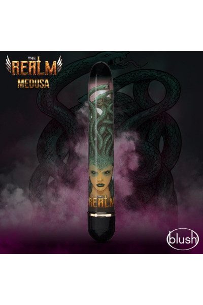 Фиолетовый вибратор Medusa - 17,7 см.
