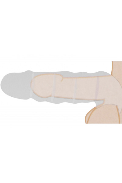 Телесная увеличивающая насадка Penis Extender - 17,5 см. Телесная увеличивающая насадка Penis Extender - 17,5 см.