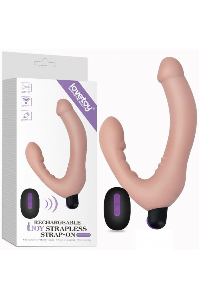 Безремневой страпон с вибрацией и пультом ДУ Rechargeable IJOY Strapless Strap on - 22 см. Безремневой страпон с вибрацией и пультом ДУ Rechargeable IJOY Strapless Strap on - 22 см.