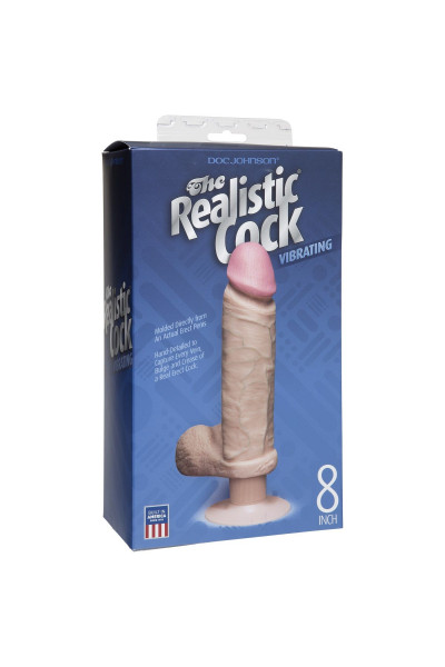 Вибромассажер реалистичной формы The Realistic Cock Vibrating 8” - 23,6 см. Вибромассажер реалистичной формы The Realistic Cock Vibrating 8” - 23,6 см.