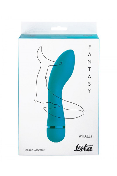 Бирюзовый перезаряжаемый вибратор Whaley - 16,8 см. Бирюзовый перезаряжаемый вибратор Whaley - 16,8 см.