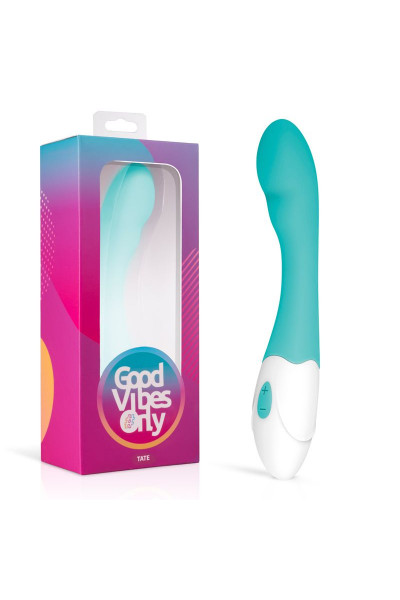 Зеленый вибратор для G-стимуляции Tate G-Spot Vibrator - 20 см. Зеленый вибратор для G-стимуляции Tate G-Spot Vibrator - 20 см.