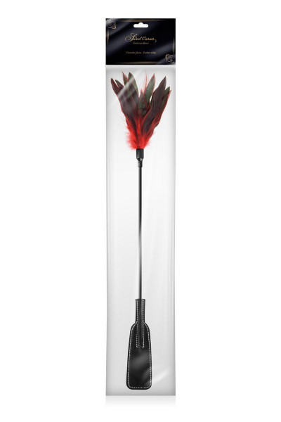 Стек-щекоталка Sweet Caress Feather Whip - 58 см. Стек-щекоталка Sweet Caress Feather Whip - 58 см.