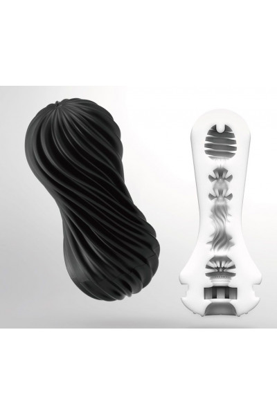 Мастурбатор FLEX Rocky Black с плотным рельефом Мастурбатор FLEX Rocky Black с плотным рельефом