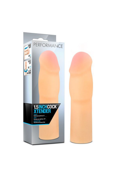Телесная насадка-удлинитель на пенис PERFORMANCE 1.5INCH COCK XTENDER - 16 см. Телесная насадка-удлинитель на пенис PERFORMANCE 1.5INCH COCK XTENDER - 16 см.