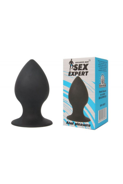 Чёрная анальная пробка Sex Expert - 7 см. Чёрная анальная пробка Sex Expert - 7 см.