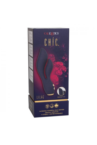 Синий вибромассажер-кролик Chic Lilac - 17,75 см. Синий вибромассажер-кролик Chic Lilac - 17,75 см.