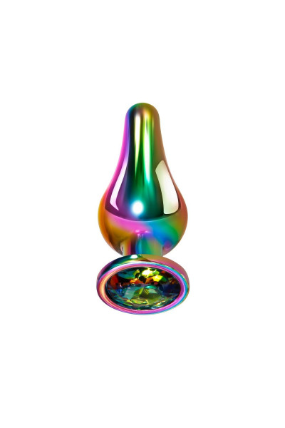 Радужная анальная пробка Rainbow Metal Plug Small - 9,4 см. Радужная анальная пробка Rainbow Metal Plug Small - 9,4 см.