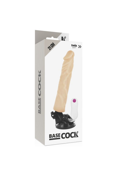 Телесный вибратор на мощной присоске Basecock Realistic Vibrator Remote Control - 21 см. Телесный вибратор на мощной присоске Basecock Realistic Vibrator Remote Control - 21 см.