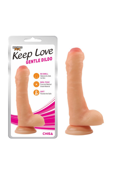 Телесный фаллоимитатор Gentle Dildo - 20,5 см. Телесный фаллоимитатор Gentle Dildo - 20,5 см.
