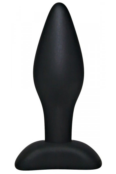 Чёрный анальный стимулятор Silicone Butt Plug Small - 9 см. Чёрный анальный стимулятор Silicone Butt Plug Small - 9 см.