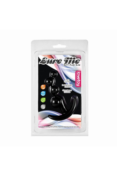 Черная анальная цепочка LURE ME Silicone Anal Toy - 10,5 см. Черная анальная цепочка LURE ME Silicone Anal Toy - 10,5 см.