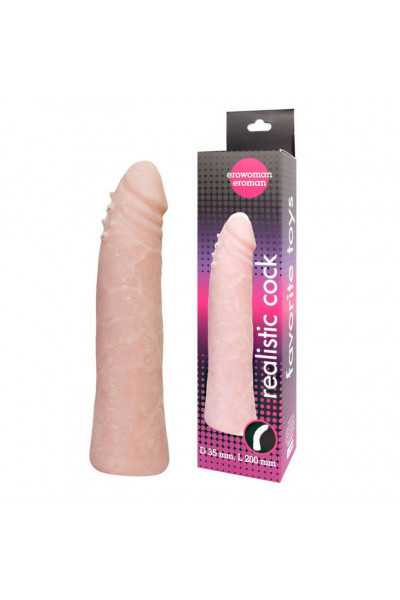 Гнущийся фаллоимитатор телесного цвета Realistic Cock - 20 см. Гнущийся фаллоимитатор телесного цвета Realistic Cock - 20 см.