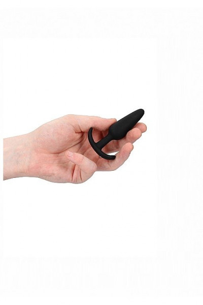 Черная анальная пробка для ношения Slim Butt Plug - 8,3 см. Черная анальная пробка для ношения Slim Butt Plug - 8,3 см.