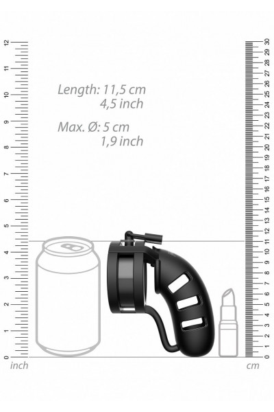 Черный мужской пояс верности Silicone Cage Ballsplitter Model 19 Chastity 4.5 Черный мужской пояс верности Silicone Cage Ballsplitter Model 19 Chastity 4.5