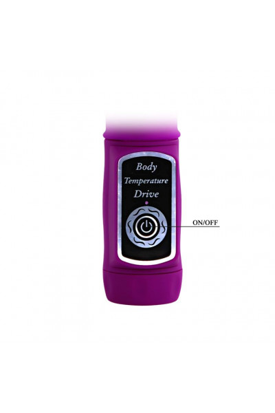 Лиловый вибратор с клиторальной стимуляцией Body Touch - 22,5 см. Лиловый вибратор с клиторальной стимуляцией Body Touch - 22,5 см.
