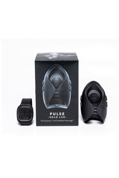 Темно-серый инновационный мужской осциллятор PULSE SOLO LUX с пультом ДУ Темно-серый инновационный мужской осциллятор PULSE SOLO LUX с пультом ДУ