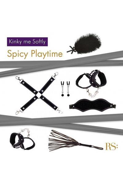 БДСМ-набор в черном цвете Kinky Me Softly БДСМ-набор в черном цвете Kinky Me Softly