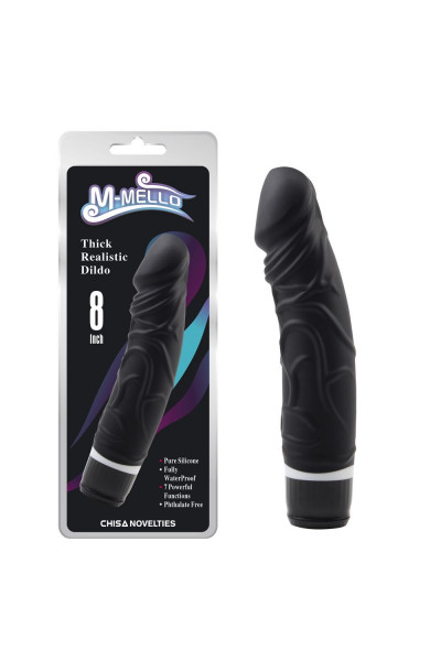 Черный вибратор-реалистик Thick Realistic Dildo - 19,5 см. Черный вибратор-реалистик Thick Realistic Dildo - 19,5 см.