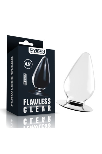 Прозрачная анальная пробка Flawless Clear Anal Plug - 11,5 см. Прозрачная анальная пробка Flawless Clear Anal Plug - 11,5 см.