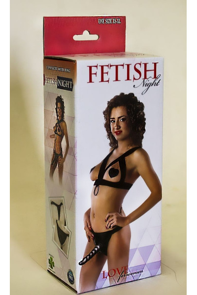 Костюм БДСМ Fetish Night с анальной насадкой длиной 18 см. Костюм БДСМ Fetish Night с анальной насадкой длиной 18 см.