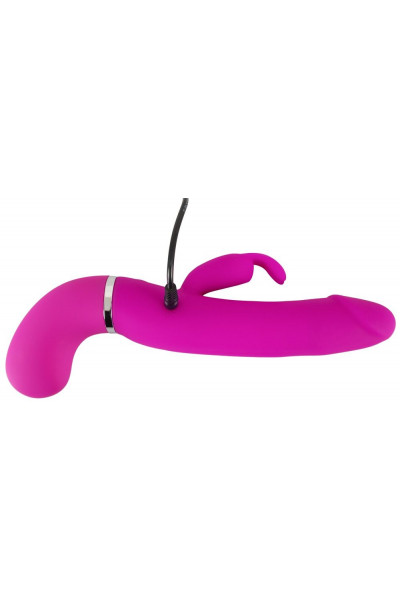 Лиловый вибратор-кролик с функцией сквирта Cumshot Rabbit Vibrator - 24 см. Лиловый вибратор-кролик с функцией сквирта Cumshot Rabbit Vibrator - 24 см.