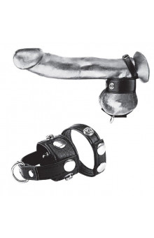 Утяжка для мошонки и пениса Cock Ring With 1 Ball Stretcher And Optional Weight Ring