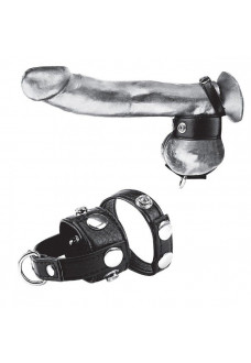 Утяжка для мошонки и пениса Cock Ring With 1 Ball Stretcher And Optional Weight Ring