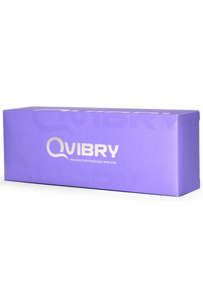 Фиолетовый клиторальный вибромассажёр Qvibry