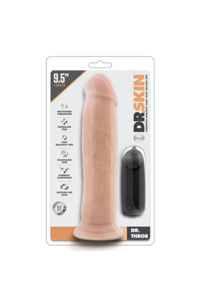 Телесный вибратор-реалистик Dr. Throb 9.5 Inch Vibrating Realistic Cock - 24,1 см. Телесный вибратор-реалистик Dr. Throb 9.5 Inch Vibrating Realistic Cock - 24,1 см.