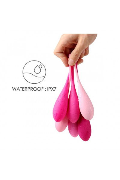 Набор из 6 розовых вагинальных шариков FemmeFit Pelvic Muscle Training Set Набор из 6 розовых вагинальных шариков FemmeFit Pelvic Muscle Training Set