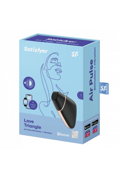 Черный вакуум-волновой вибростимулятор Satisfyer Love Triangle Черный вакуум-волновой вибростимулятор Satisfyer Love Triangle