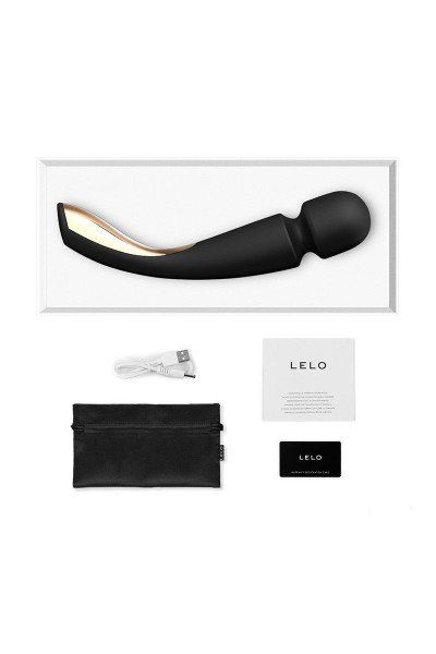 Черный вибромассажёр Lelo Smart Wand 2 Large - 30,4 см. Черный вибромассажёр Lelo Smart Wand 2 Large - 30,4 см.