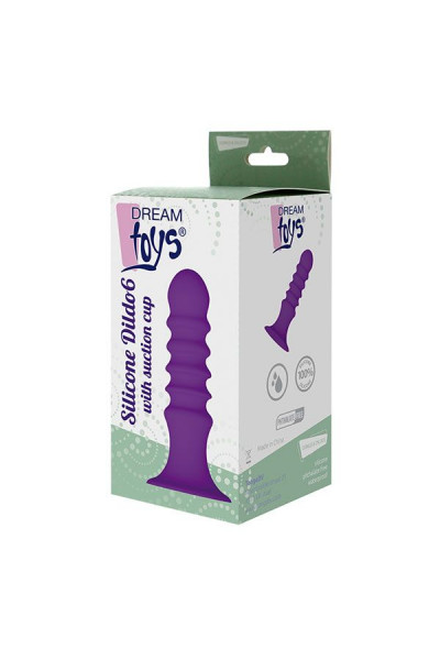 Фиолетовый ребристый анальный стимулятор RIBBED PLUG - 13,5 см. Фиолетовый ребристый анальный стимулятор RIBBED PLUG - 13,5 см.